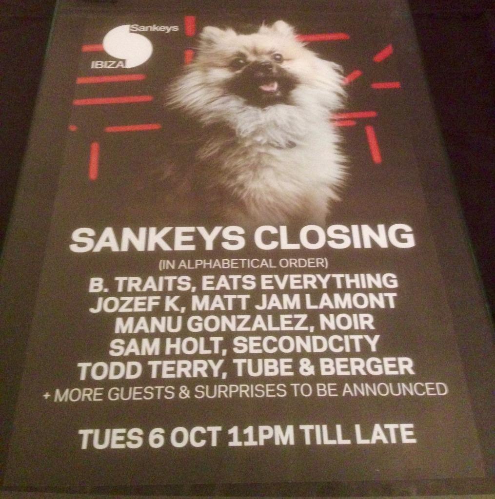 OPENING / ABODE / OTHERS / CLOSING 2015 @ SANKEYS CLUB - IBIZA CLUB POSTERS - DJ - Picture 10 of 11