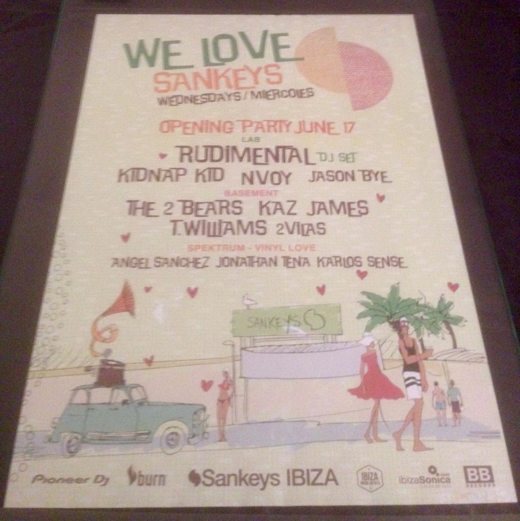 WE LOVE 2015 @ SANKEYS CLUB - IBIZA CLUB POSTERS - DJ HOUSE DANCE MUSIC RAVE - Picture 2 of 17