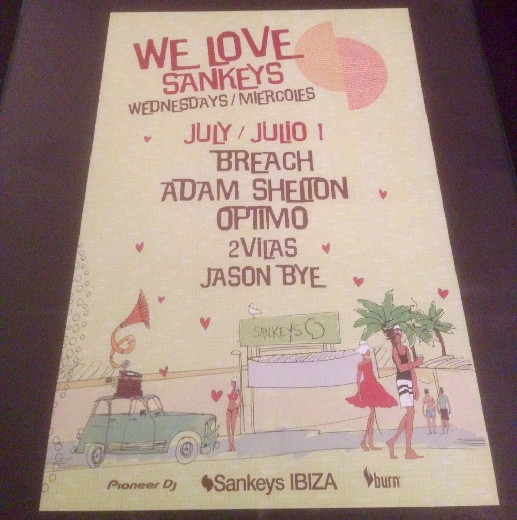 WE LOVE 2015 @ SANKEYS CLUB - IBIZA CLUB POSTERS - DJ HOUSE DANCE MUSIC RAVE - Picture 4 of 17