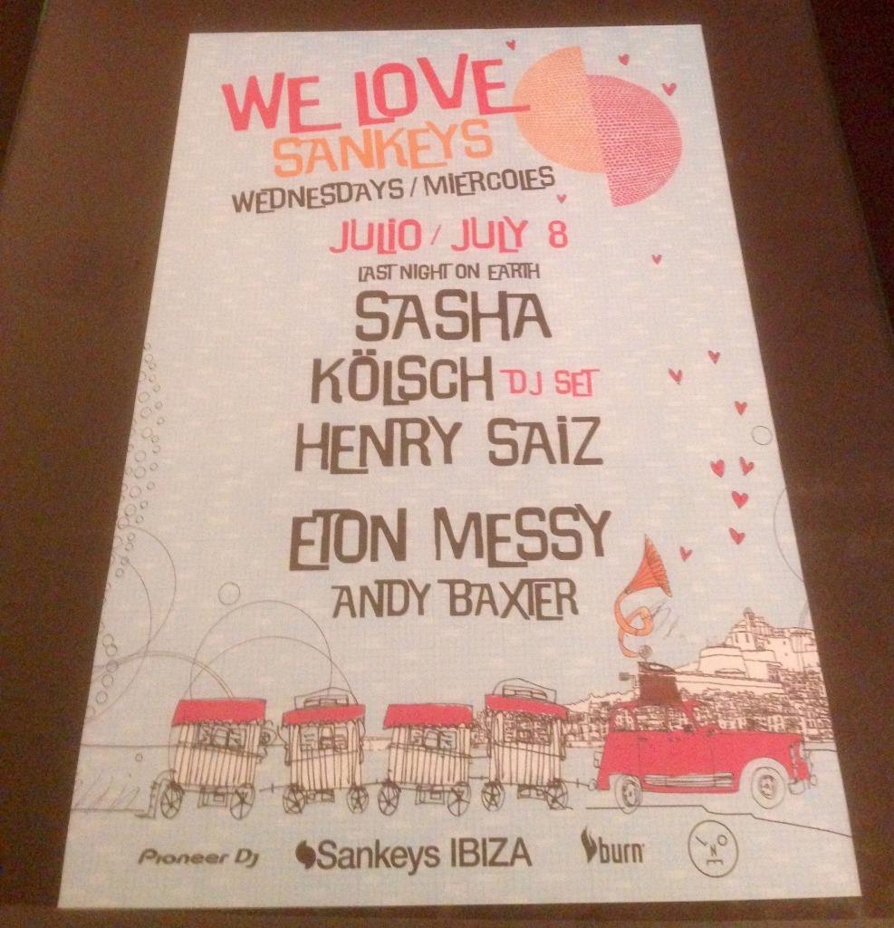 WE LOVE 2015 @ SANKEYS CLUB - IBIZA CLUB POSTERS - DJ HOUSE DANCE MUSIC RAVE - Picture 5 of 17