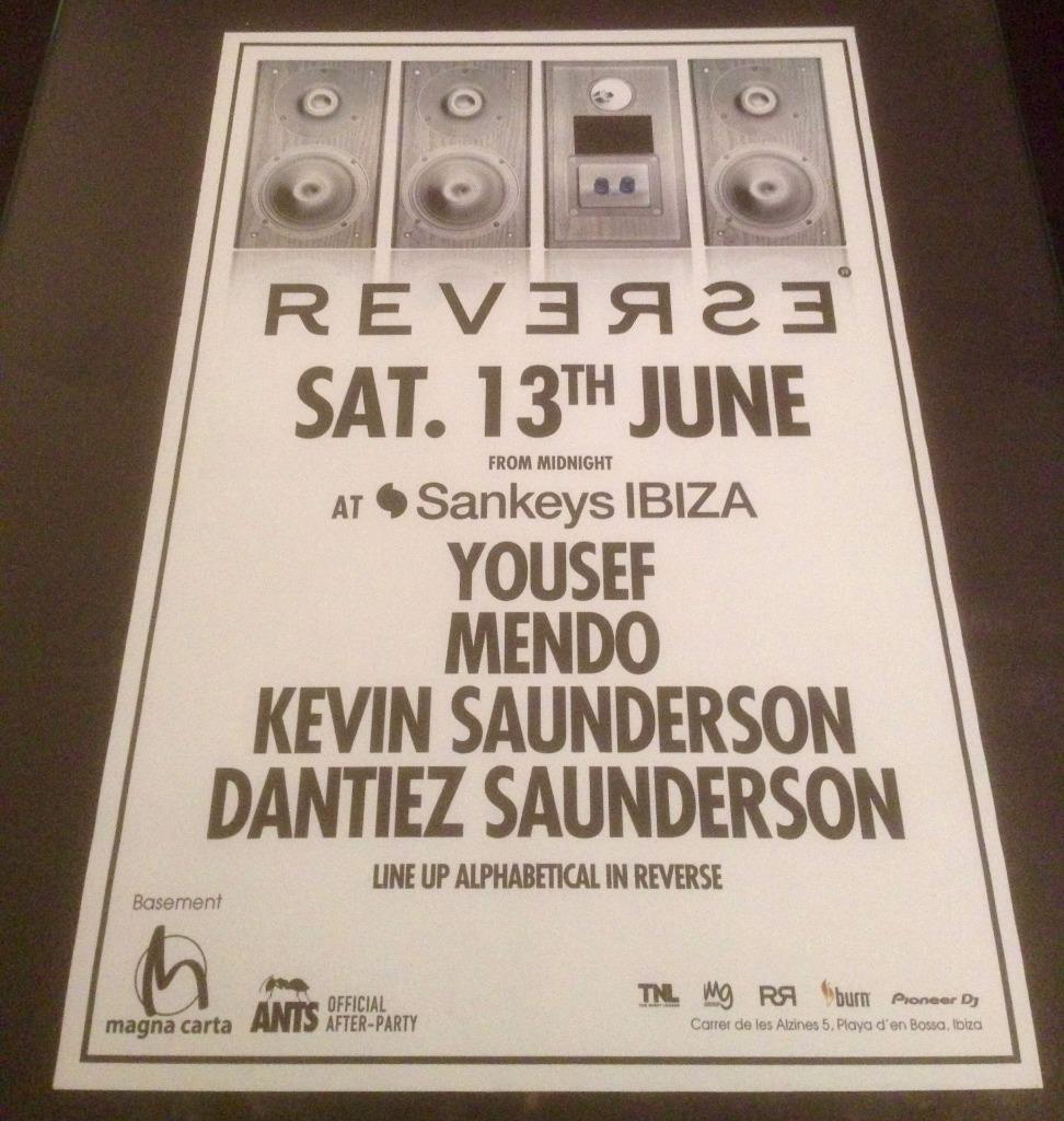 REVERSE 2015 @ SANKEYS CLUB - IBIZA CLUB POSTERS - HOUSE MUSIC DJ - Picture 3 of 15
