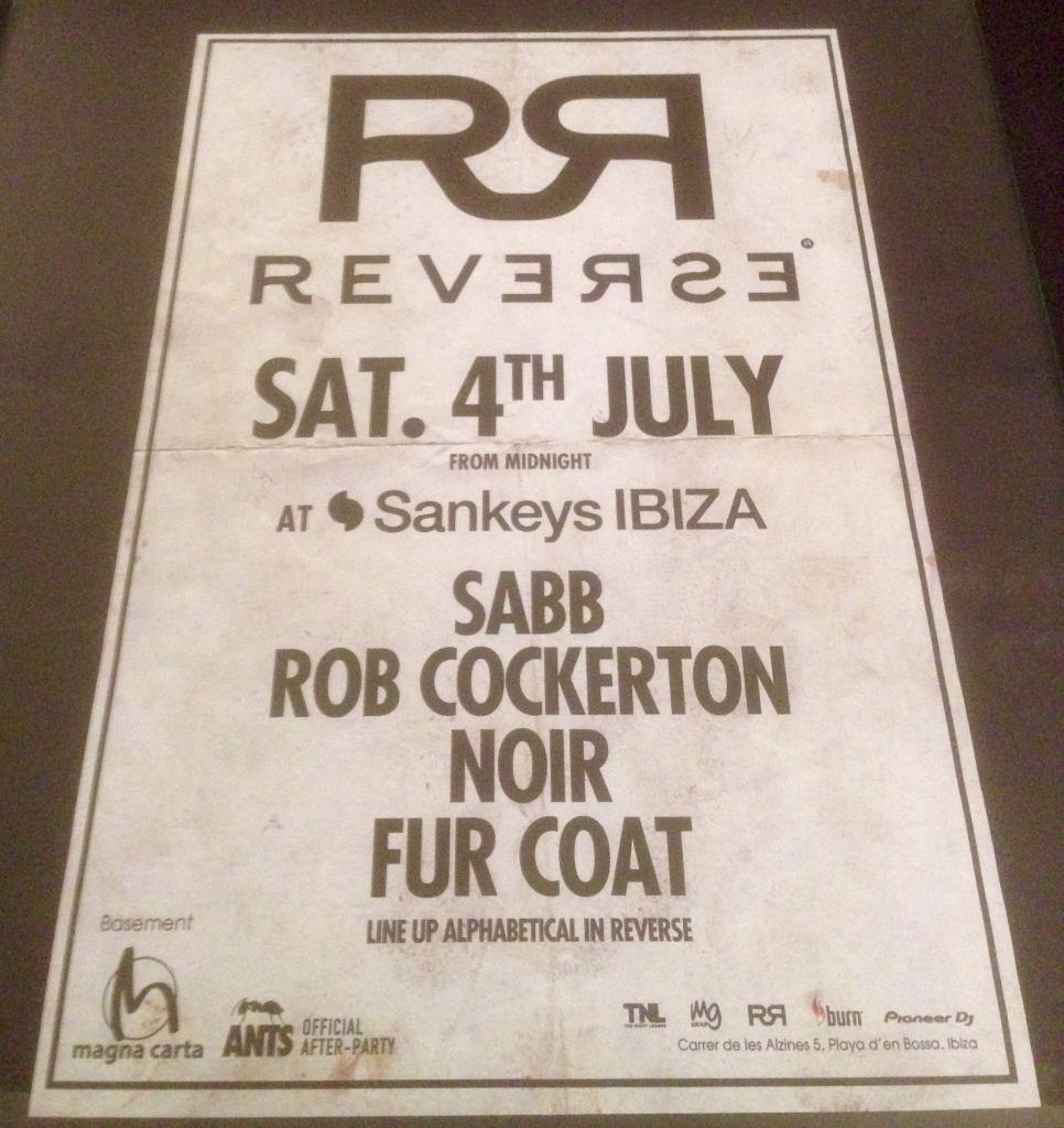 REVERSE 2015 @ SANKEYS CLUB - IBIZA CLUB POSTERS - HOUSE MUSIC DJ - Picture 5 of 15