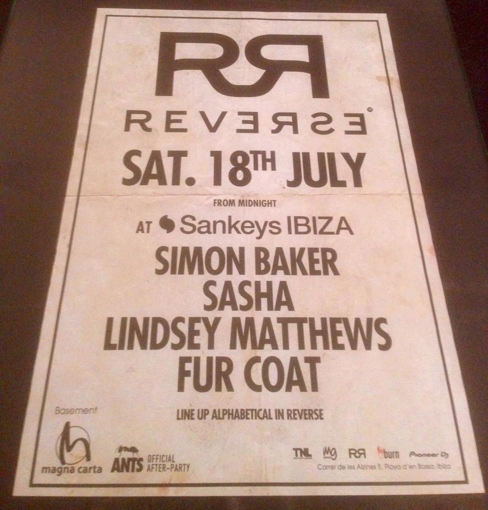 REVERSE 2015 @ SANKEYS CLUB - IBIZA CLUB POSTERS - HOUSE MUSIC DJ - Picture 7 of 15