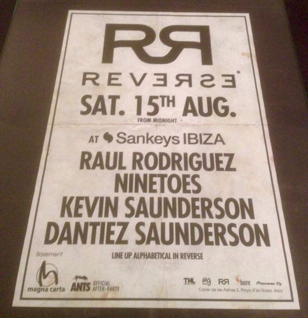 REVERSE 2015 @ SANKEYS CLUB - IBIZA CLUB POSTERS - HOUSE MUSIC DJ - Picture 11 of 15