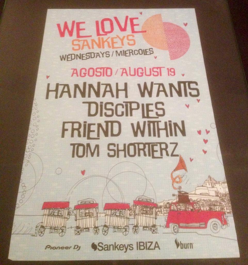 WE LOVE 2015 @ SANKEYS CLUB - IBIZA CLUB POSTERS - DJ HOUSE DANCE MUSIC RAVE - Picture 10 of 17