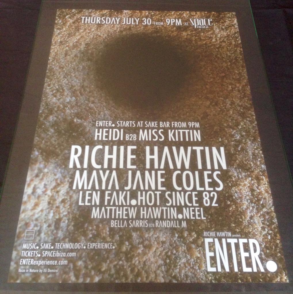 ENTER 2015 RICHIE HAWTIN @ SPACE IBIZA - IBIZA CLUB POSTERS - TECHNO MUSIC DJ - Picture 6 of 14