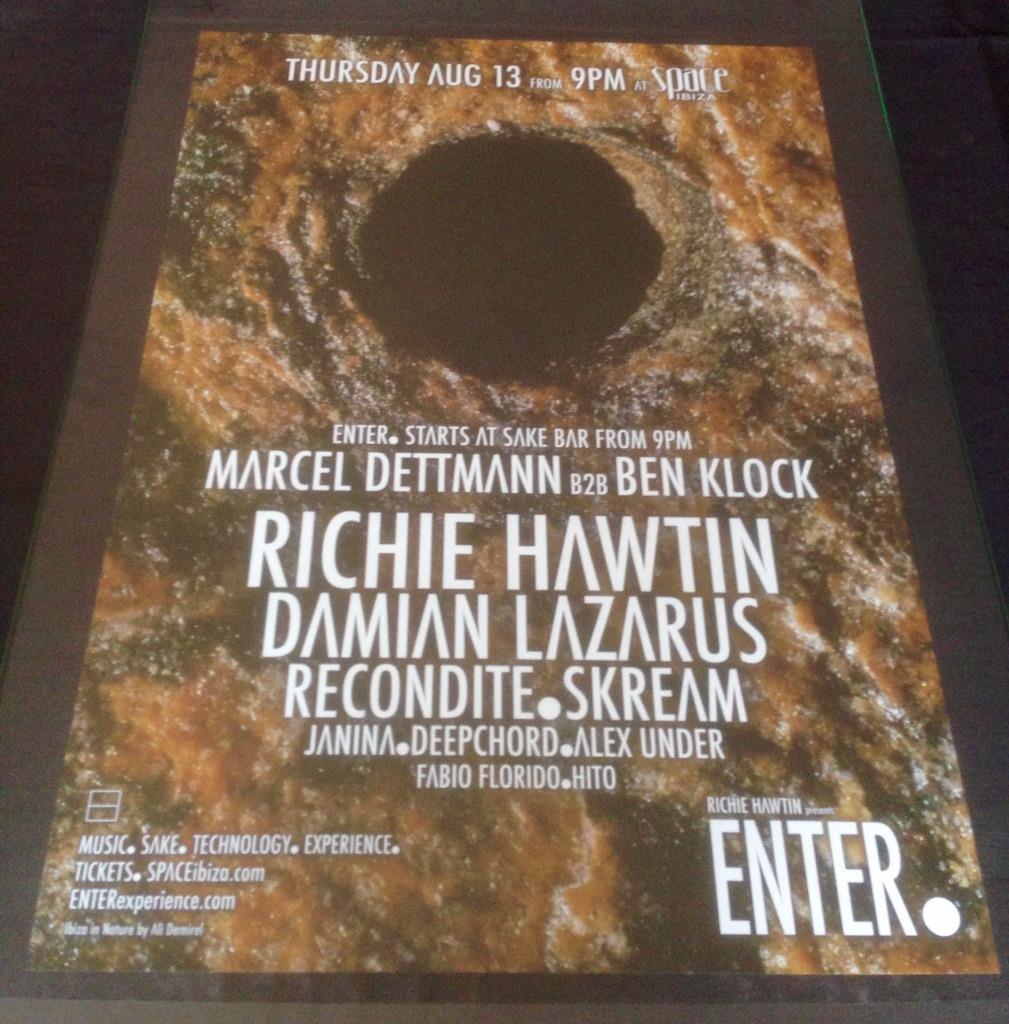 ENTER 2015 RICHIE HAWTIN @ SPACE IBIZA - IBIZA CLUB POSTERS - TECHNO MUSIC DJ - Picture 8 of 14