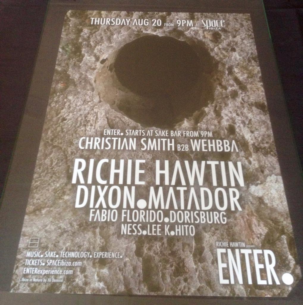 ENTER 2015 RICHIE HAWTIN @ SPACE IBIZA - IBIZA CLUB POSTERS - TECHNO MUSIC DJ - Picture 9 of 14