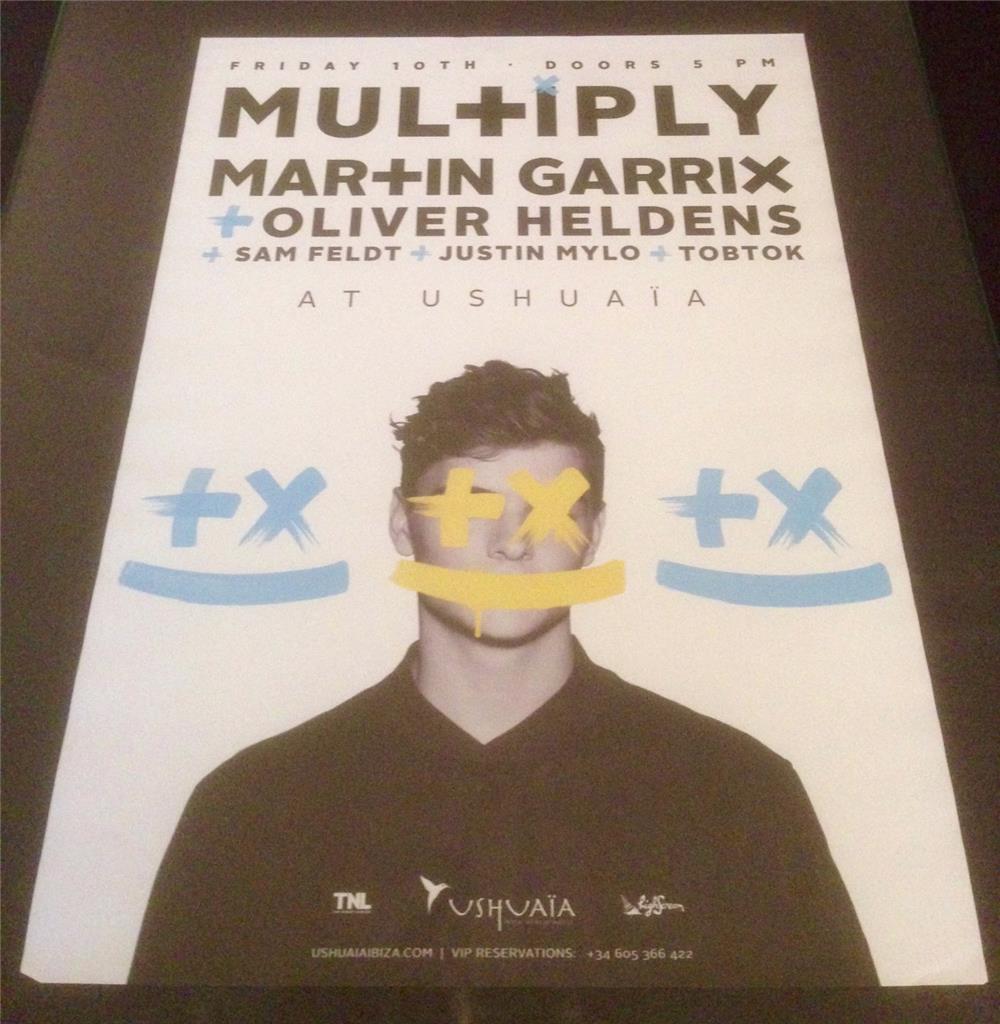 MARTIN GARRIX 2015 MULTIPLY @ USHUAIA BEACH HOTEL - IBIZA CLUB POSTERS - EDM DJ - Picture 2 of 9