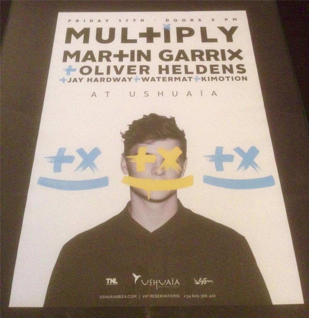 MARTIN GARRIX 2015 MULTIPLY @ USHUAIA BEACH HOTEL - IBIZA CLUB POSTERS - EDM DJ - Picture 3 of 9