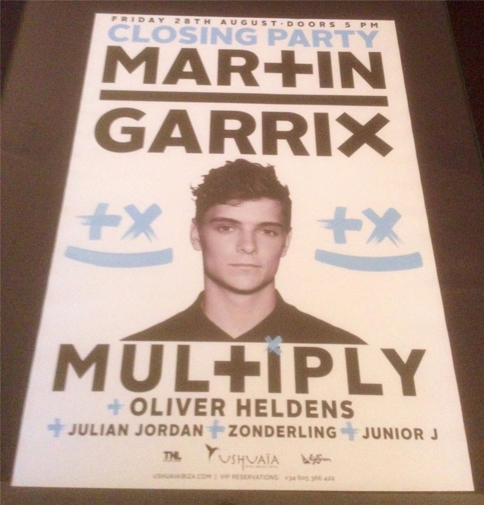 MARTIN GARRIX 2015 MULTIPLY @ USHUAIA BEACH HOTEL - IBIZA CLUB POSTERS - EDM DJ - Picture 9 of 9