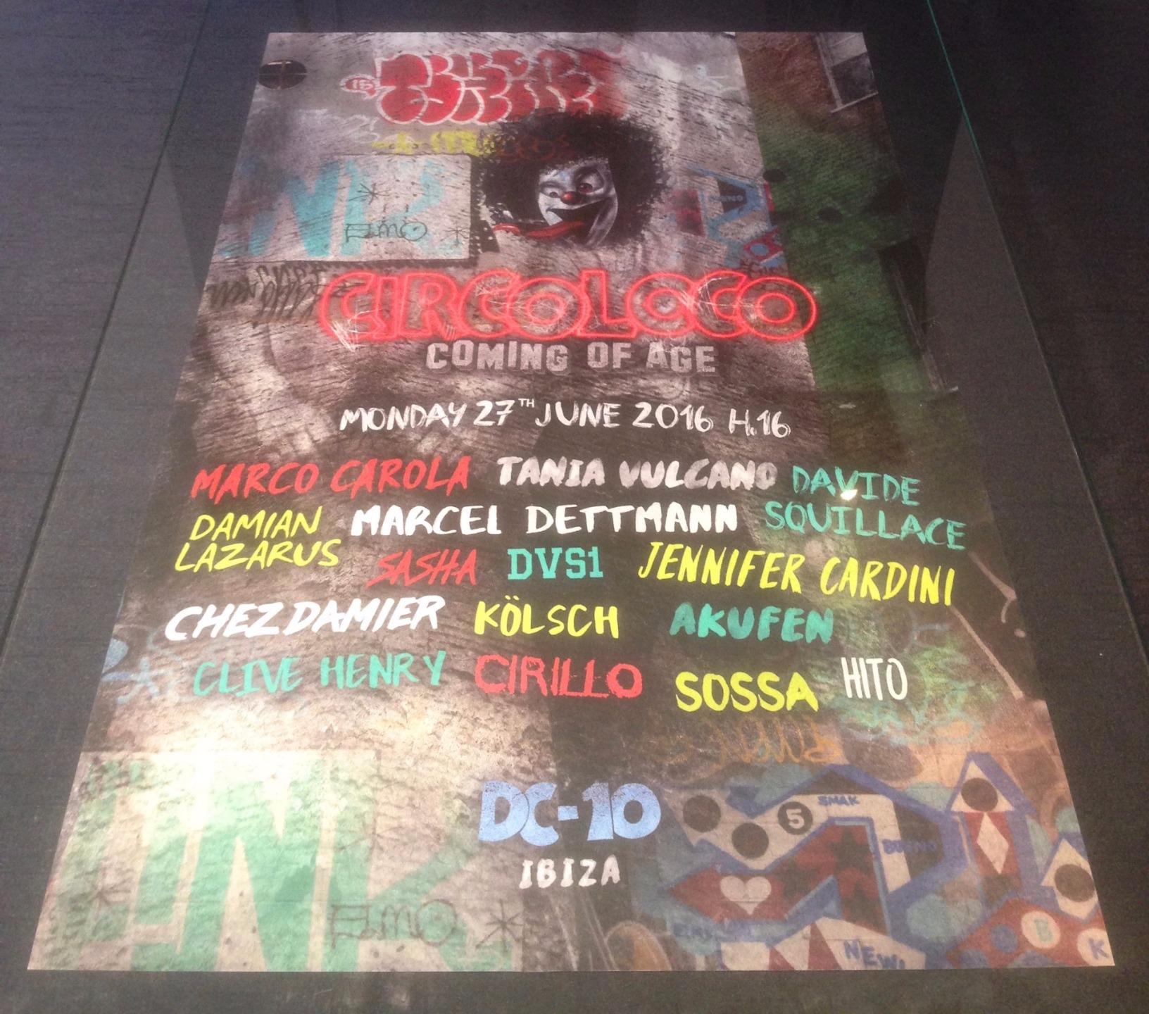 CIRCO LOCO 2016 @ DC-10 CLUB - IBIZA CLUB POSTERS - TECHNO MUSIC DJ IBZ - Picture 7 of 21