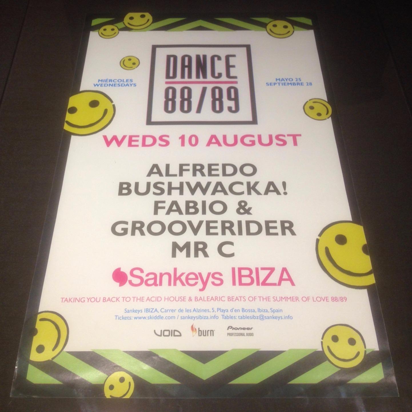 DANCE 88/89 - 2016 @ SANKEYS CLUB - IBIZA CLUB POSTERS ACID HOUSE MUSIC DJ 80S - Picture 11 of 17