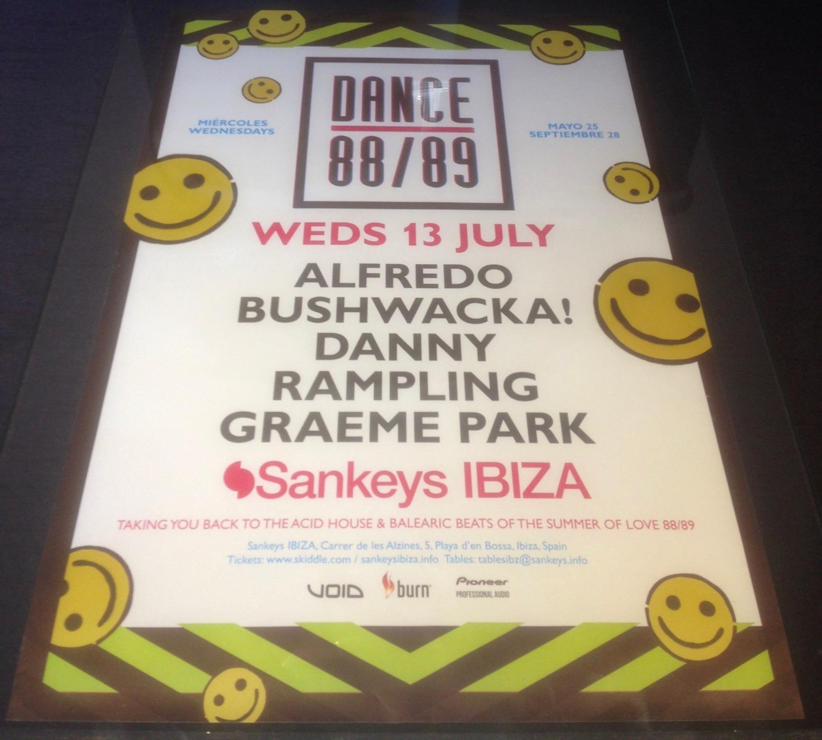 DANCE 88/89 - 2016 @ SANKEYS CLUB - IBIZA CLUB POSTERS ACID HOUSE MUSIC DJ 80S - Picture 7 of 17