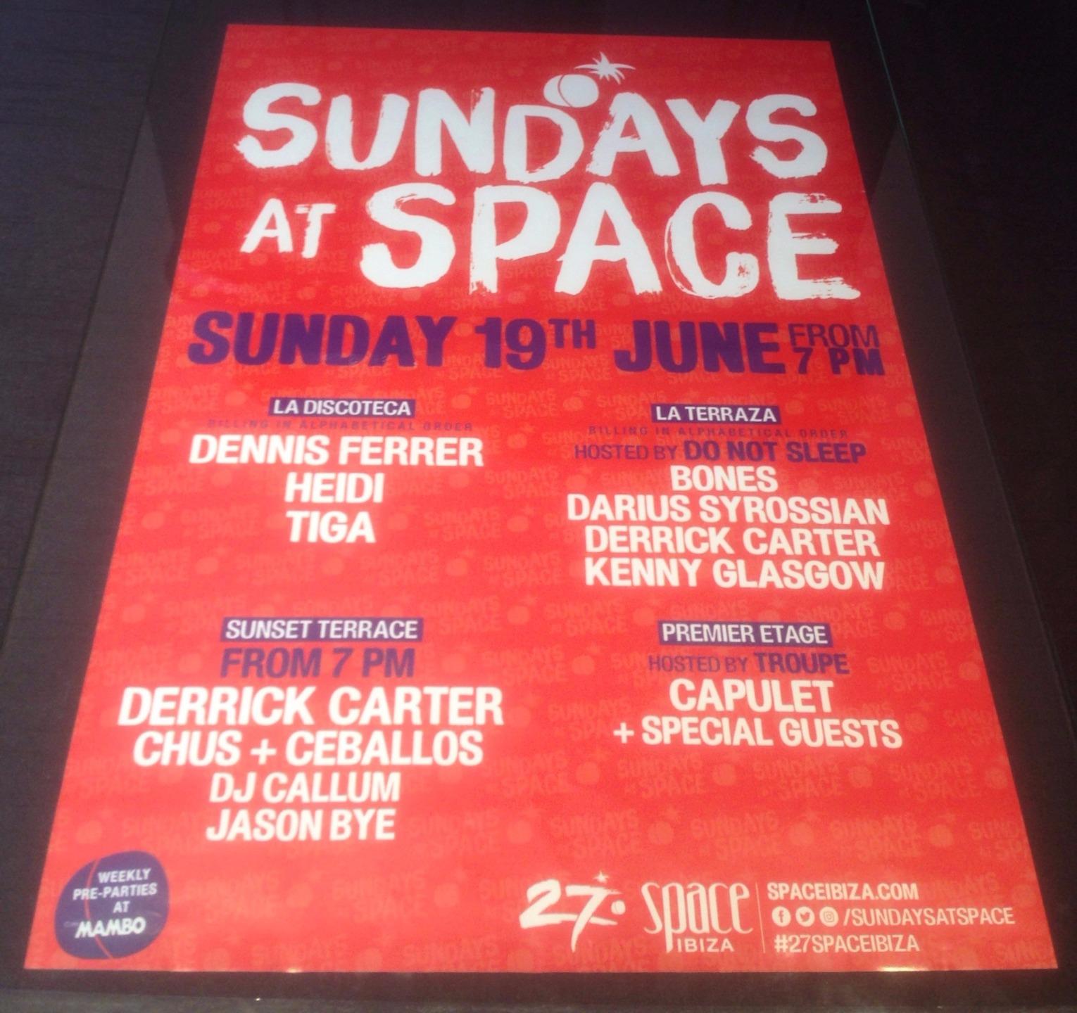 SUNDAYS AT SPACE 2016 DO NOT SLEEP @ SPACE IBIZA - IBIZA CLUB POSTERS - MUSIC DJ - Picture 3 of 18