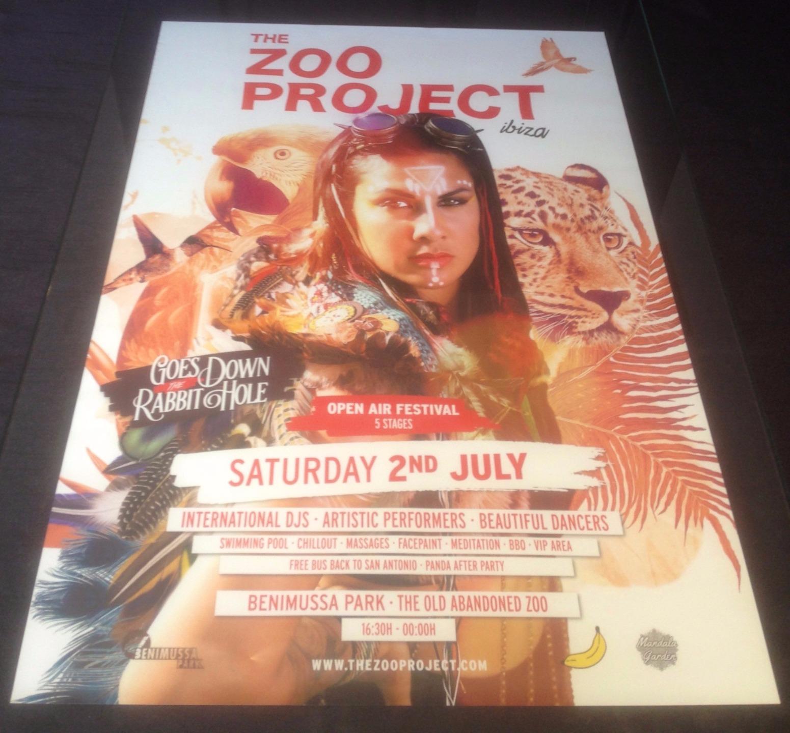 THE ZOO PROJECT 2016 @ GALA NIGHT BENIMUSSA PARK - IBIZA CLUB POSTERS - ANIMALS - Picture 6 of 18