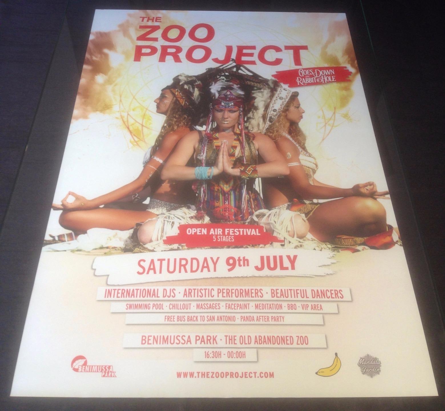 THE ZOO PROJECT 2016 @ GALA NIGHT BENIMUSSA PARK - IBIZA CLUB POSTERS - ANIMALS - Picture 7 of 18
