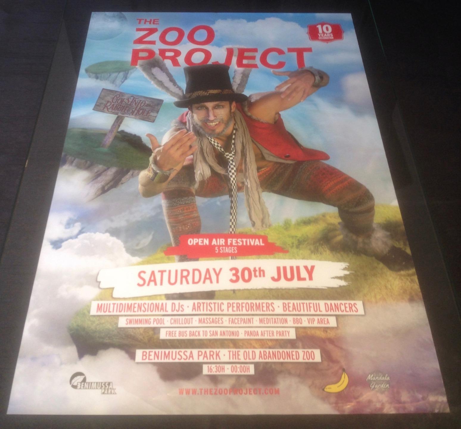 THE ZOO PROJECT 2016 @ GALA NIGHT BENIMUSSA PARK - IBIZA CLUB POSTERS - ANIMALS - Picture 10 of 18