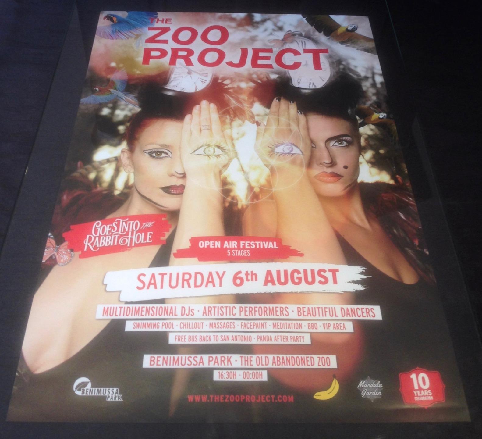 THE ZOO PROJECT 2016 @ GALA NIGHT BENIMUSSA PARK - IBIZA CLUB POSTERS - ANIMALS - Picture 11 of 18