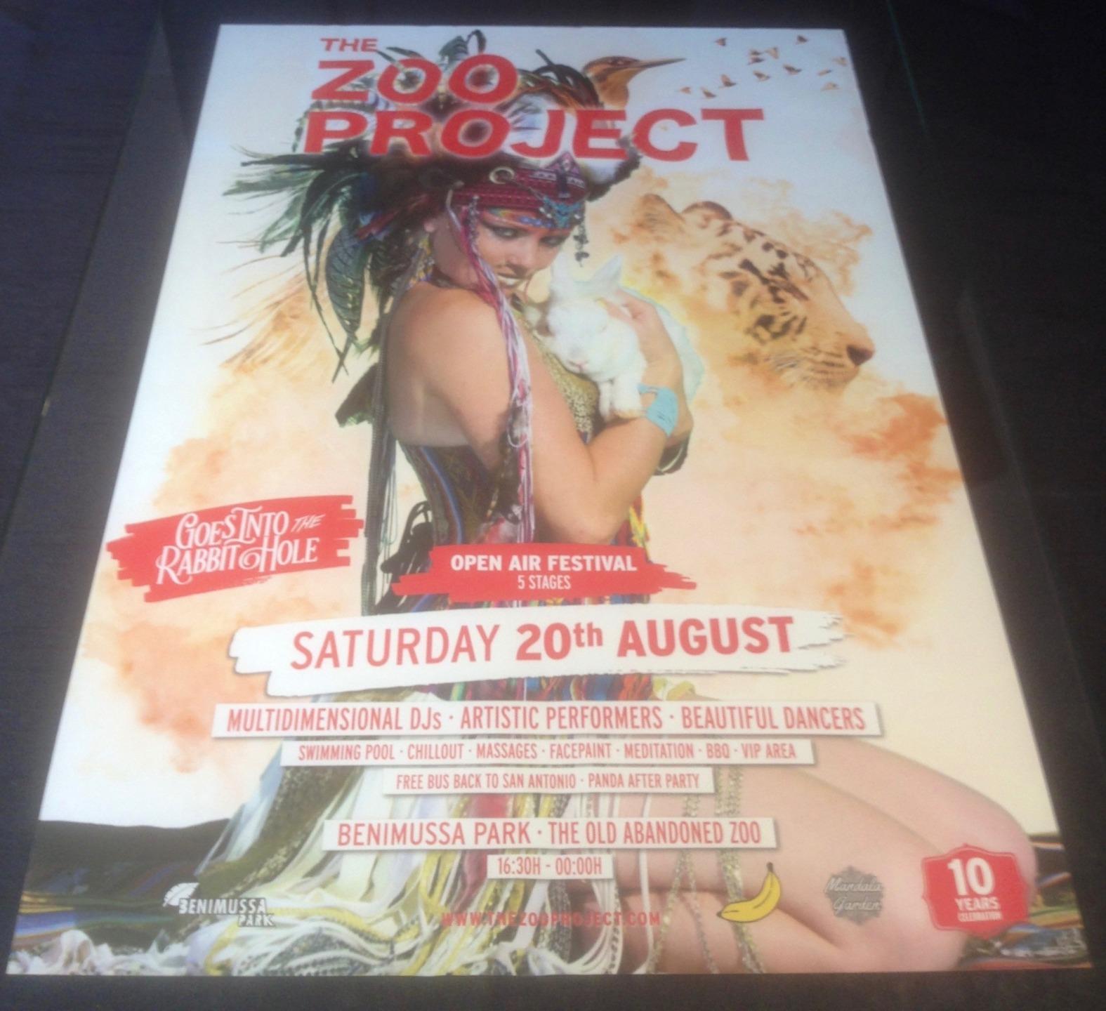 THE ZOO PROJECT 2016 @ GALA NIGHT BENIMUSSA PARK - IBIZA CLUB POSTERS - ANIMALS - Picture 14 of 18