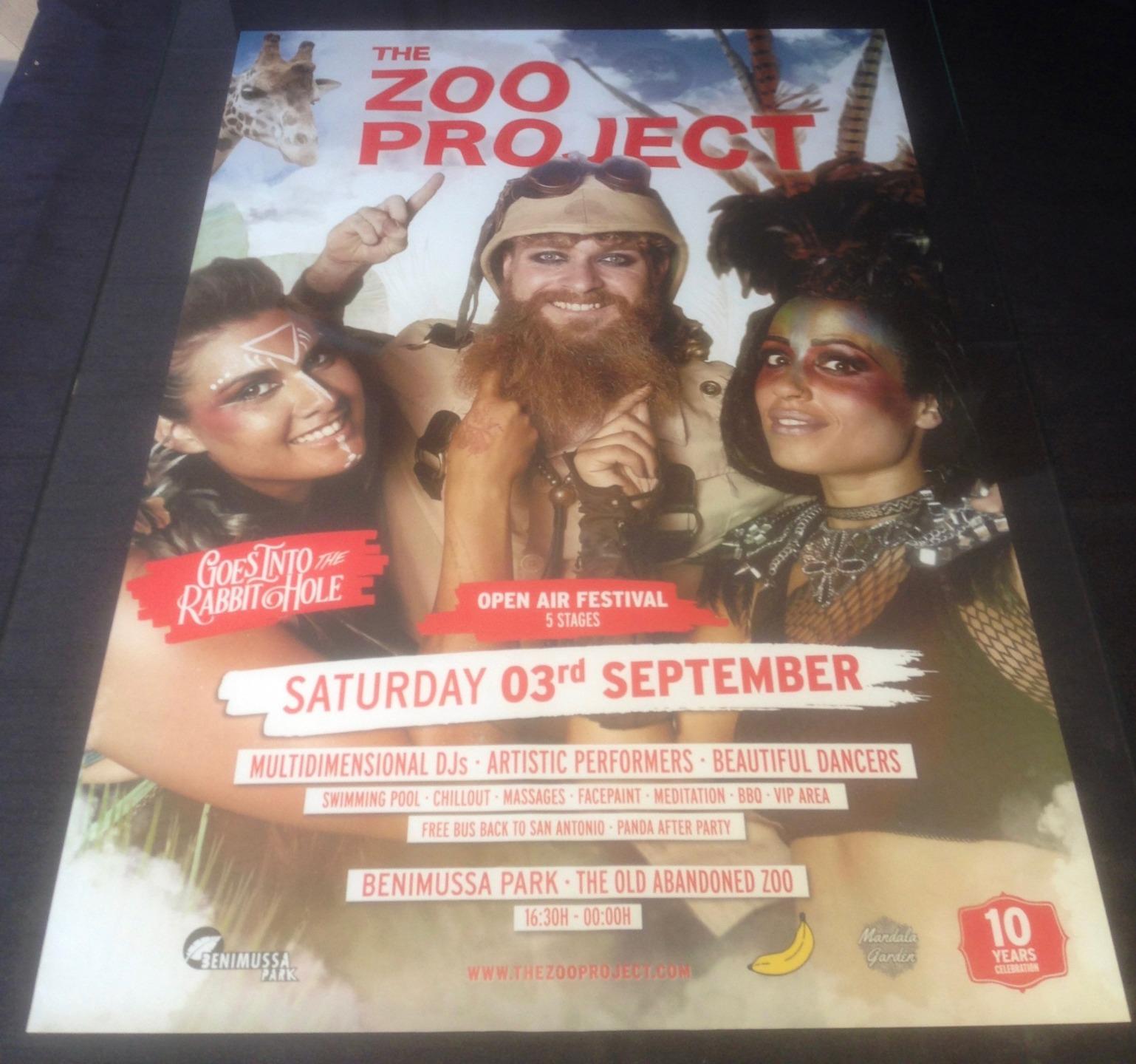 THE ZOO PROJECT 2016 @ GALA NIGHT BENIMUSSA PARK - IBIZA CLUB POSTERS - ANIMALS - Picture 16 of 18