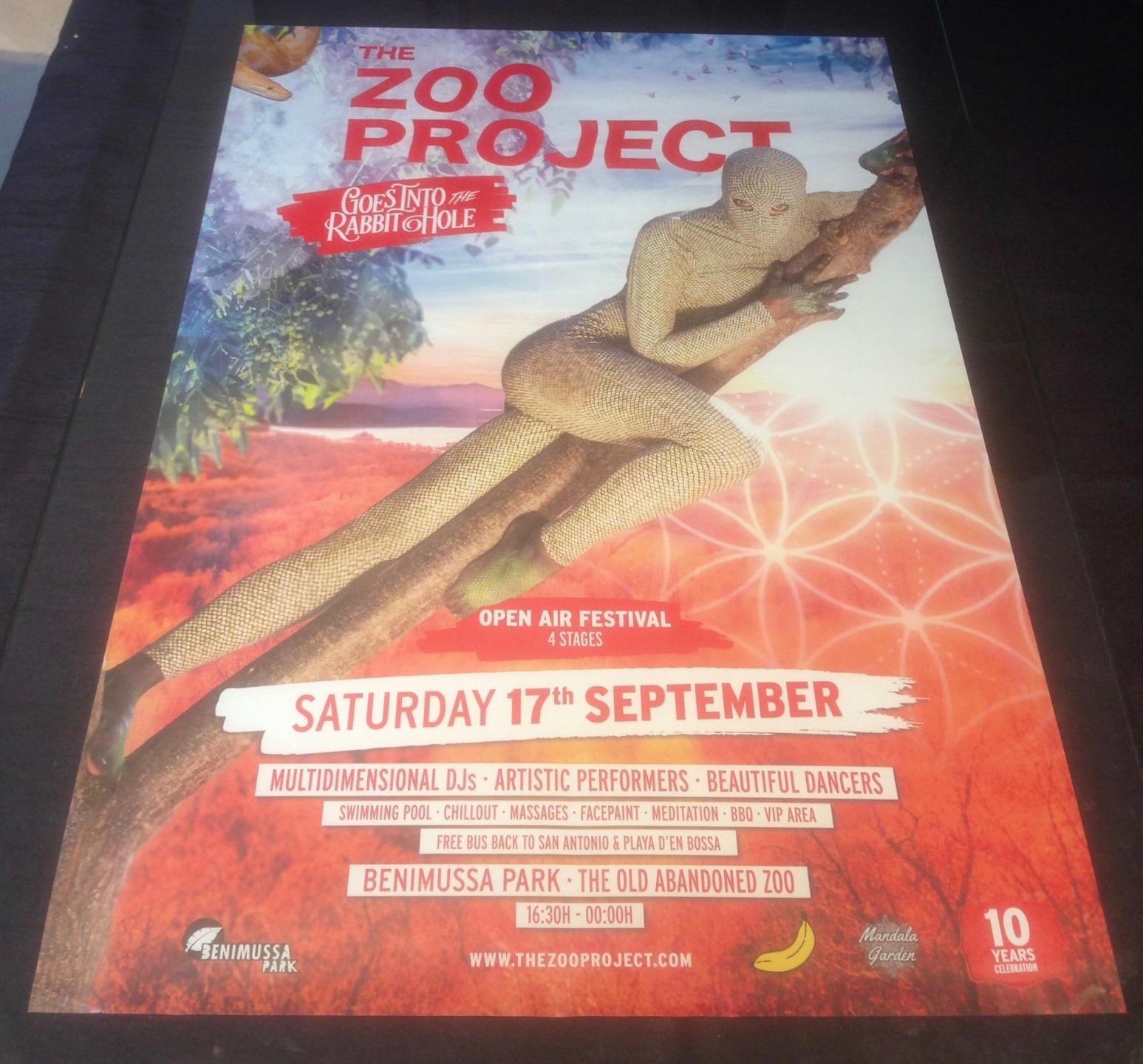 THE ZOO PROJECT 2016 @ GALA NIGHT BENIMUSSA PARK - IBIZA CLUB POSTERS - ANIMALS - Picture 17 of 18