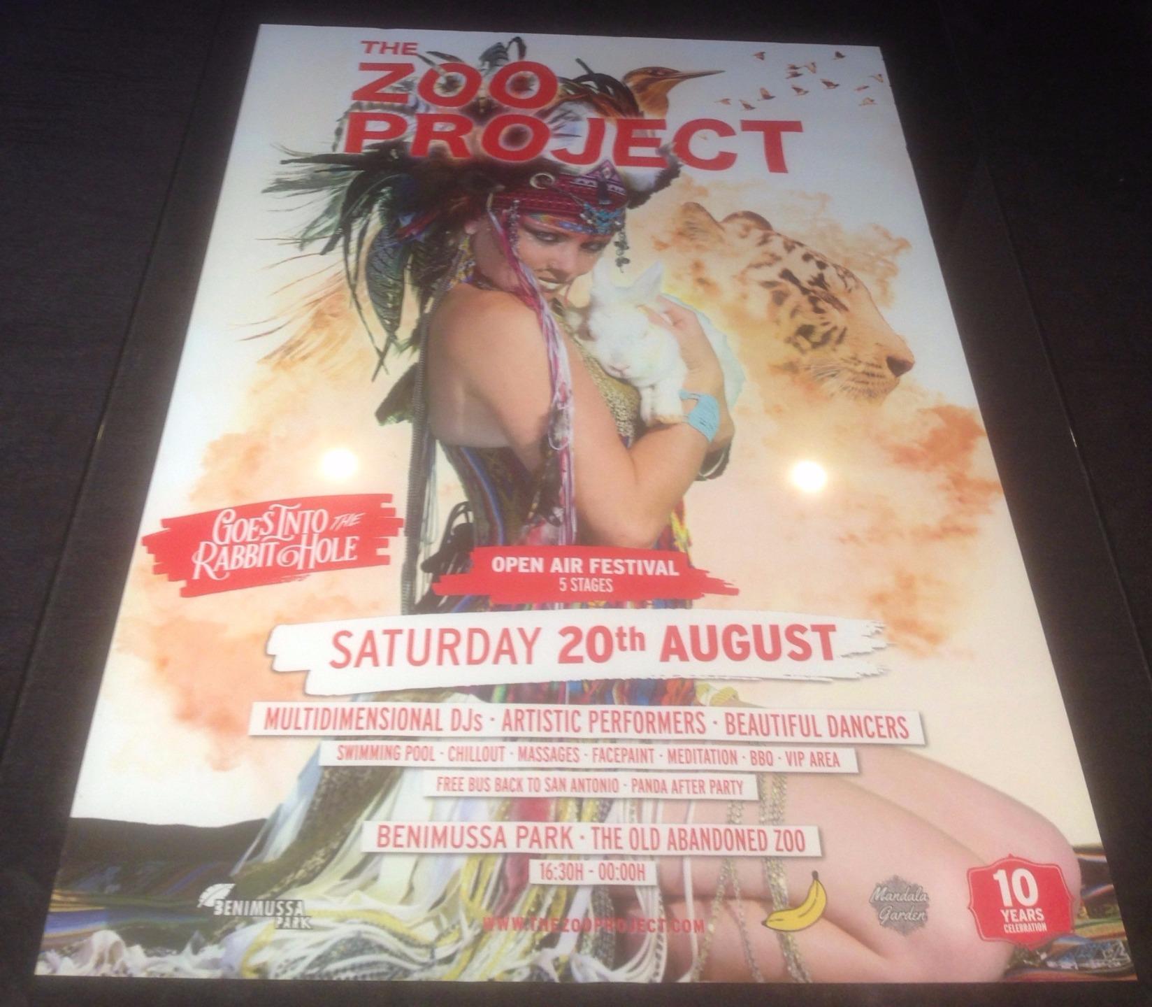 THE ZOO PROJECT 2016 @ GALA NIGHT BENIMUSSA PARK - IBIZA CLUB POSTERS - ANIMALS - Picture 13 of 18