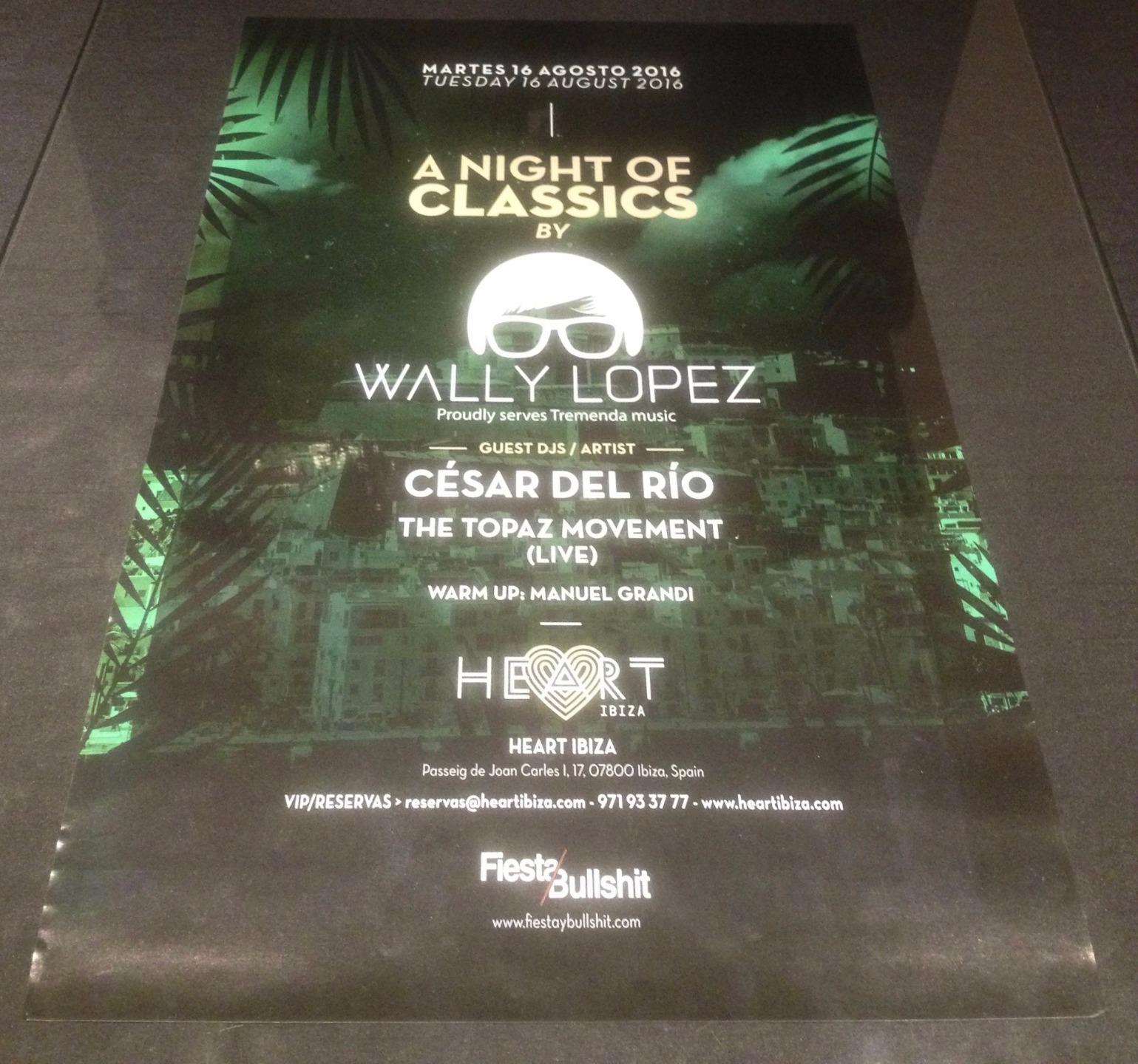 OPENING / CLOSING / OTHERS 2016 @ HEART NIGHTCLUB - IBIZA CLUB POSTERS - DJ - Picture 8 of 13