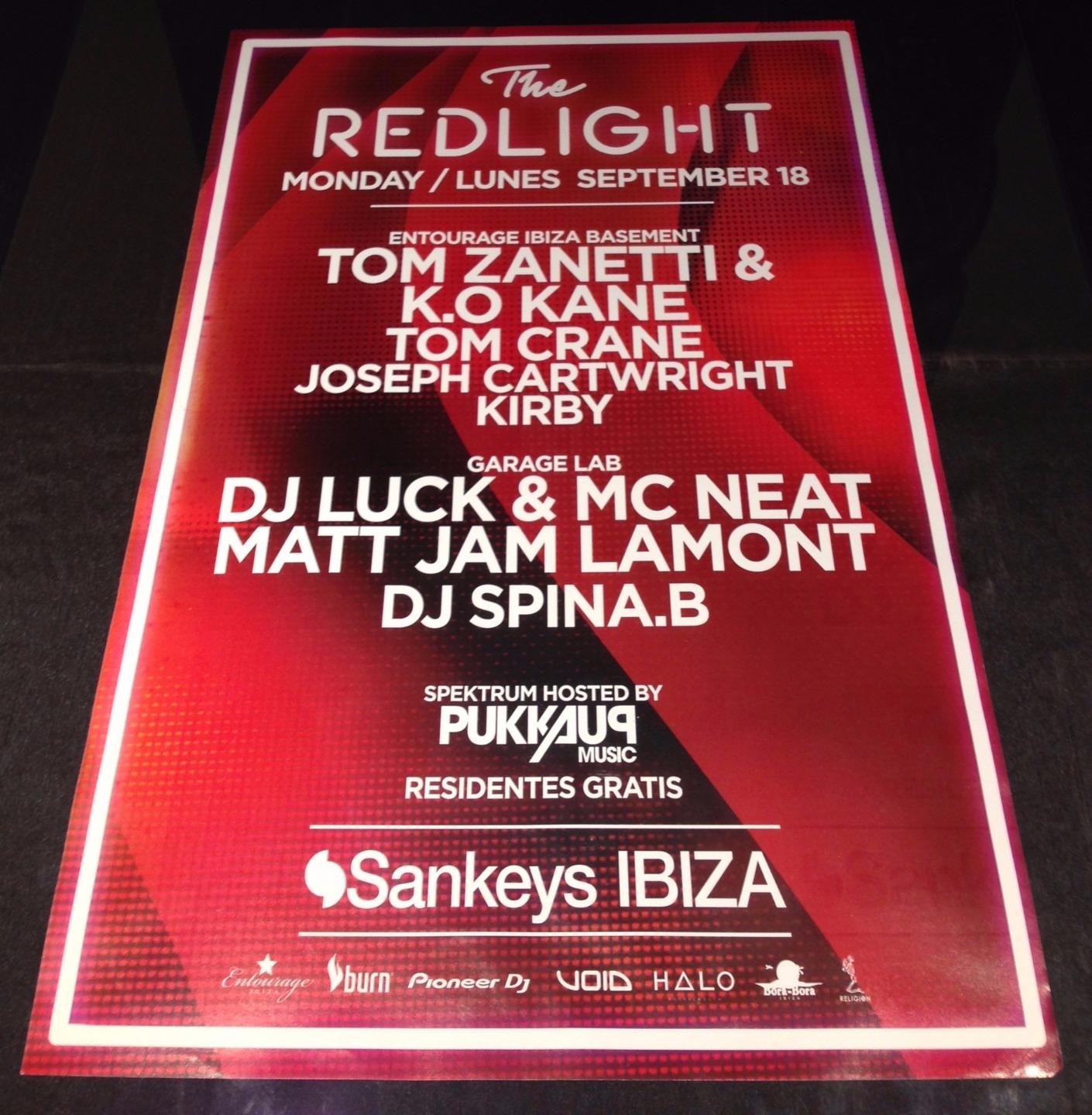 REDLIGHT 2017 @ SANKEYS CLUB - IBIZA CLUB POSTERS - DJ UKG GARAGE GRIME MUSIC - Picture 14 of 14