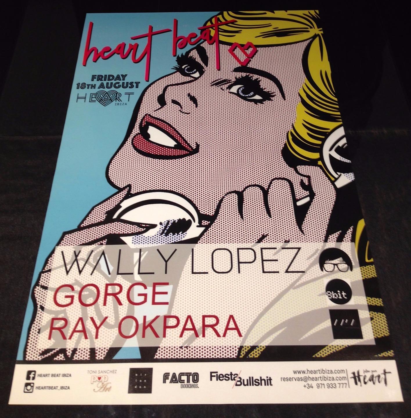 HEART BEAT 2017 @ HEART NIGHTCLUB - IBIZA CLUB POSTERS - DJ DEEP HOUSE MUSIC - Picture 7 of 9