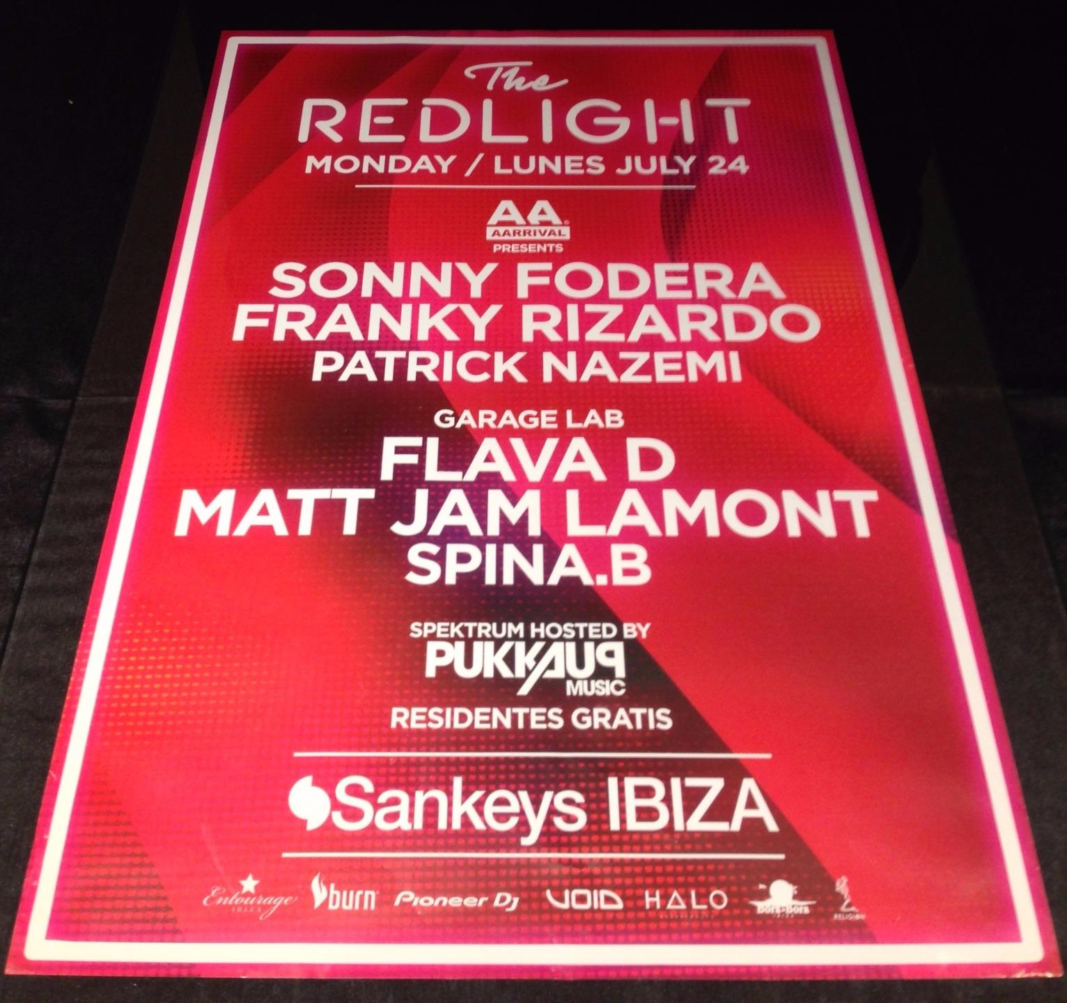 REDLIGHT 2017 @ SANKEYS CLUB - IBIZA CLUB POSTERS - DJ UKG GARAGE GRIME MUSIC - Picture 7 of 14