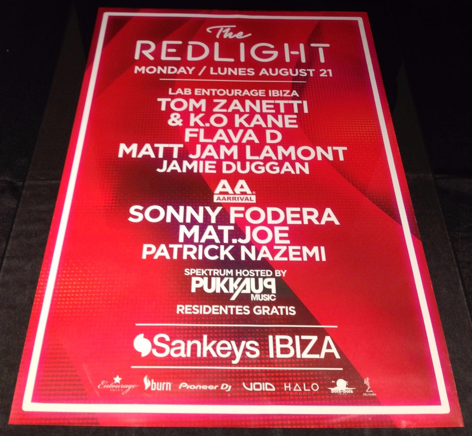 REDLIGHT 2017 @ SANKEYS CLUB - IBIZA CLUB POSTERS - DJ UKG GARAGE GRIME MUSIC - Picture 10 of 14