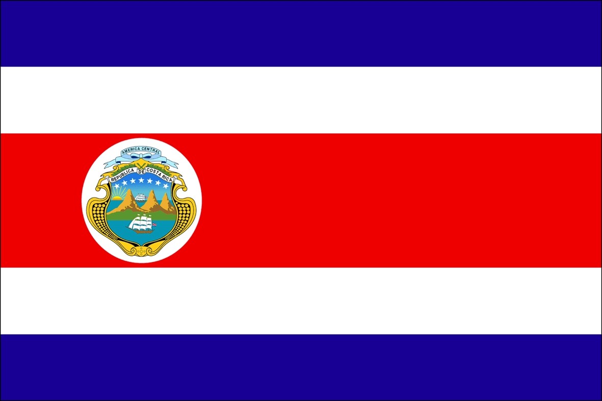 Costa Rica Country Vinyl Flag Decal Sticker | eBay