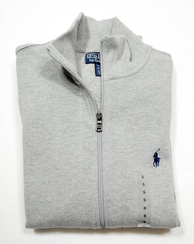 NWT Polo Ralph Lauren Mens Full Zip Sweater Jacket Gray | eBay