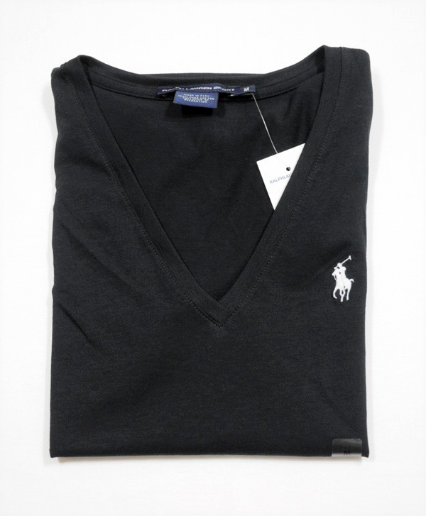 NWT Ralph Lauren Polo Womens Short Sleeve Pima Vneck T-shirt Tee NEW ...