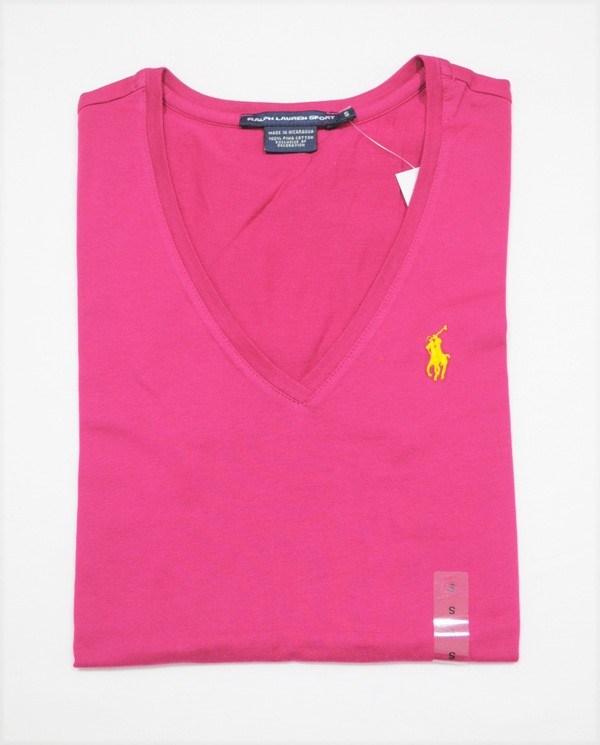 NWT Ralph Lauren Polo Womens Short Sleeve Pima Vneck T-shirt Tee NEW ...