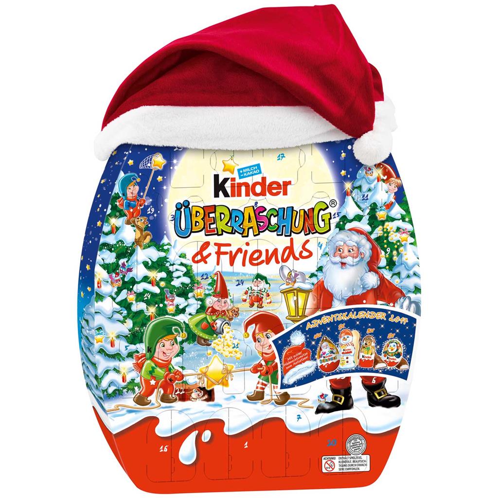 Kinder Surprise Friends Egg Santa Hat Chocolate Christmas Advent ...