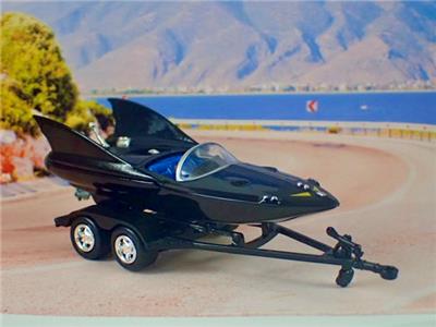 世界の Engine Twin Batman's Batmobile Trailer Tandem with Boat Bat その他