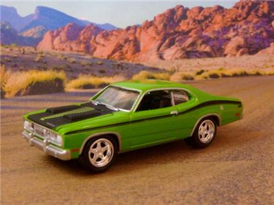 Muscle Car 1971 Plymouth 340ci V8 Duster Sport Coupe 1/64 Scale