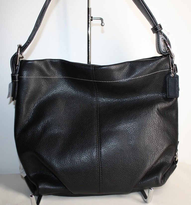 coach leather duffle shoulder bag