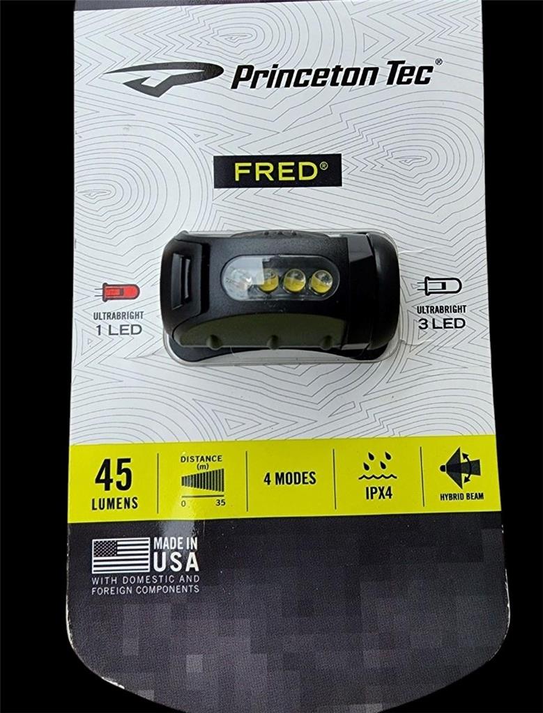 Princeton Tec 3 weiß, 1 rote LED-Lampe, 45 Lumen, Freisprech-Taschenlampe - Bild 2 von 3