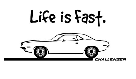 1970 72 Dodge Challenger Muscle Car Art Cartoon Tshirt On Popscreen