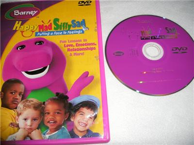 BARNEY, HAPPY MAD SILLY SAD PUTTING A FACE TO FEELINGS, DVD | eBay