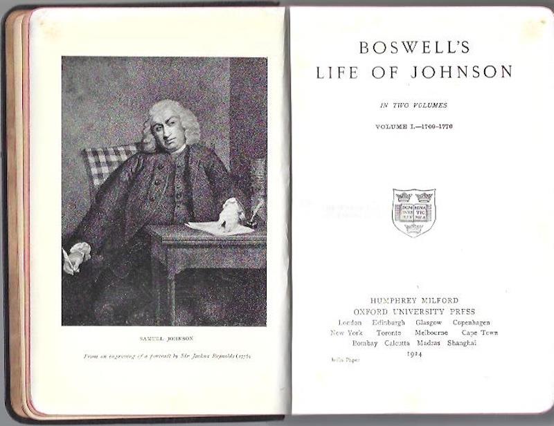 Image for The Life of Samuel Johnson (Two Volumes in One, Oxford) The Life of Samuel Johnson (Two Volumes in One, Oxford)
