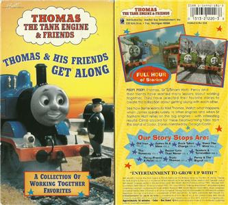 Vintage Thomas Train The Tank Engine Friends Get Along Vhs Video Ebay