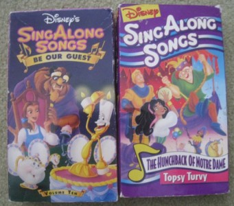 HUGE Lot 19 Disney Sing Along Songs VHS Kids Singalongs Barney and ...