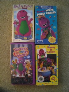 HUGE Lot 19 Disney Sing Along Songs VHS Kids Singalongs Barney and ...