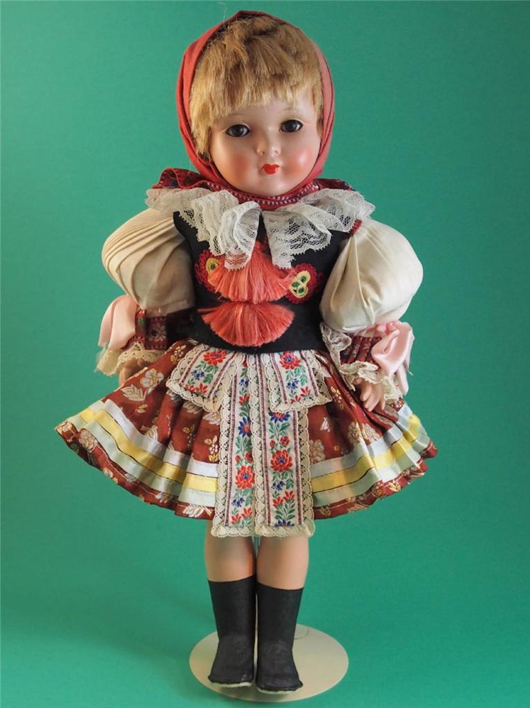 Vintage Lidova Tvorba Doll in Russian Costume 1940's | eBay