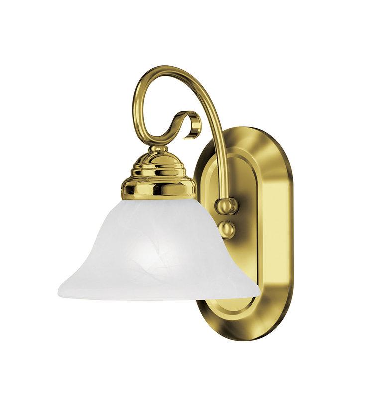 Coronado 1 Light Livex Polished Brass Wall Bathroom Vanity