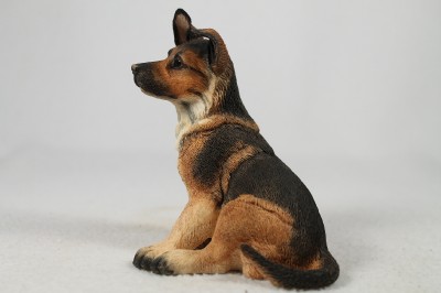 alsatian puppy dog sitting figurine by country artists retired